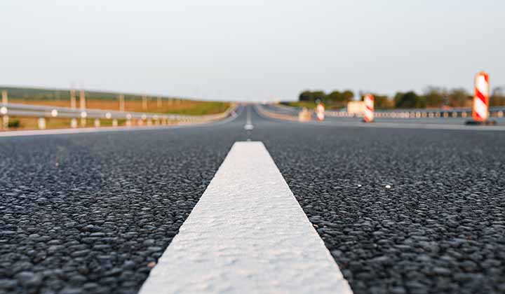 Line marking commences in Roma
