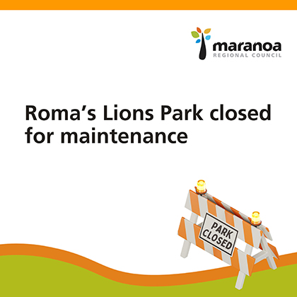 Closure of play equipment in Lions Park, Roma