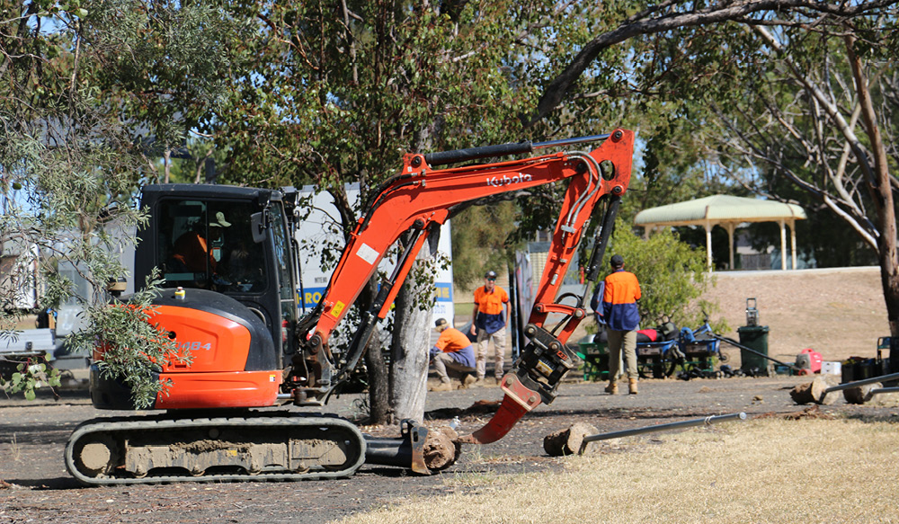 Pump track construction commences