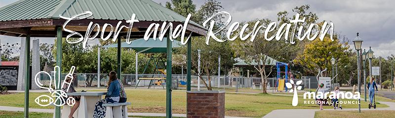 A park with people playing