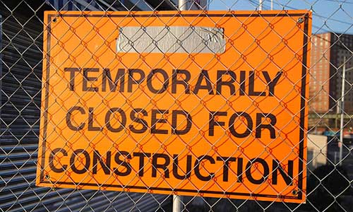 Mitchell Airfield temporarily closed for upgrades.