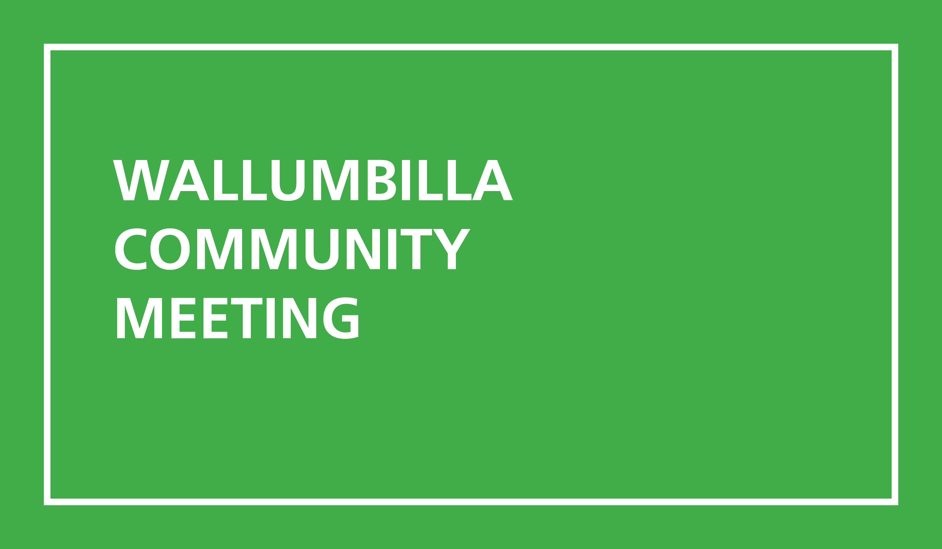 Wallumbilla community meeting